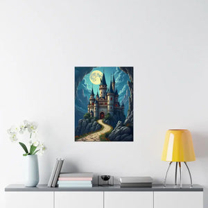 Enchanting Castle Matte Vertical Poster - Magical Wall Art - Dipaliz - Visual Artwork