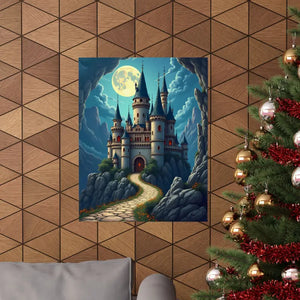 Enchanting Castle Matte Vertical Poster - Magical Wall Art - Dipaliz - Visual Artwork