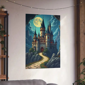 Enchanting Castle Matte Vertical Poster - Magical Wall Art - Dipaliz - Visual Artwork