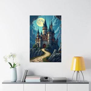 Enchanting Castle Matte Vertical Poster - Magical Wall Art - Dipaliz - Visual Artwork