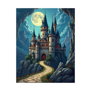 Enchanting Castle Matte Vertical Poster - Magical Wall Art - Dipaliz - Visual Artwork