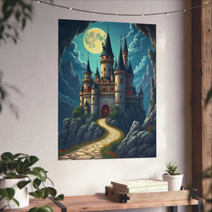 Enchanting Castle Matte Vertical Poster - Magical Wall Art - Dipaliz - Visual Artwork