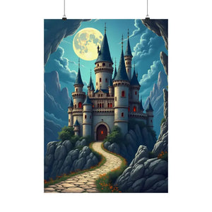 Enchanting Castle Matte Vertical Poster - Magical Wall Art - Dipaliz - 20’’ x 28’’ / Visual Artwork