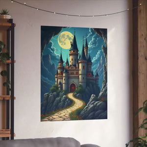 Enchanting Castle Matte Vertical Poster - Magical Wall Art - Dipaliz - 30″ x 40″ / Visual Artwork