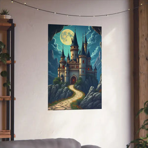 Enchanting Castle Matte Vertical Poster - Magical Wall Art - Dipaliz - Visual Artwork