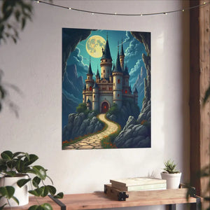 Enchanting Castle Matte Vertical Poster - Magical Wall Art - Dipaliz - Visual Artwork