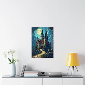 Enchanting Castle Matte Vertical Poster - Magical Wall Art - Dipaliz - Visual Artwork