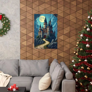 Enchanting Castle Matte Vertical Poster - Magical Wall Art - Dipaliz - Visual Artwork