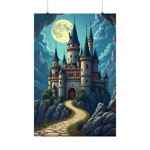 Enchanting Castle Matte – Fairy Tale Art Poster - Dipaliz - Visual Artwork