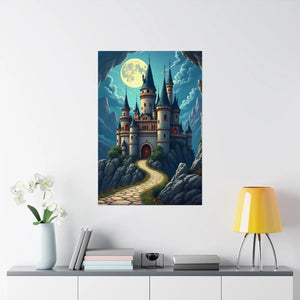 Enchanting Castle Matte – Fairy Tale Art Poster - Dipaliz - Visual Artwork
