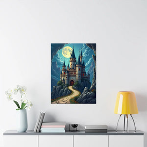 Enchanting Castle Matte – Fairy Tale Art Poster - Dipaliz - Visual Artwork