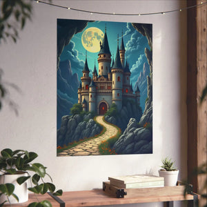Enchanting Castle Matte – Fairy Tale Art Poster - Dipaliz - Visual Artwork