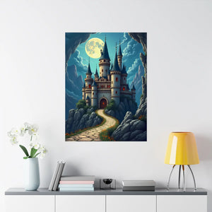 Enchanting Castle Matte – Fairy Tale Art Poster - Dipaliz - Visual Artwork
