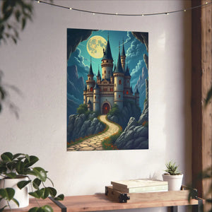 Enchanting Castle Matte – Fairy Tale Art Poster - Dipaliz - Visual Artwork