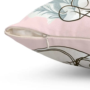 Spun Polyester Square Pillow - Plush Cat Design - Dipaliz - Throw Pillows