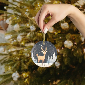 Enchanting Christmas Reindeer Glass Ornaments - Magical Sparkle - Dipaliz - Holiday