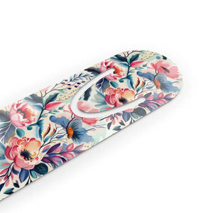 Floral Aluminum Bookmark - Elegant Literary Escape for Book Enthusiasts - Dipaliz - one Size / White - Bookmarks
