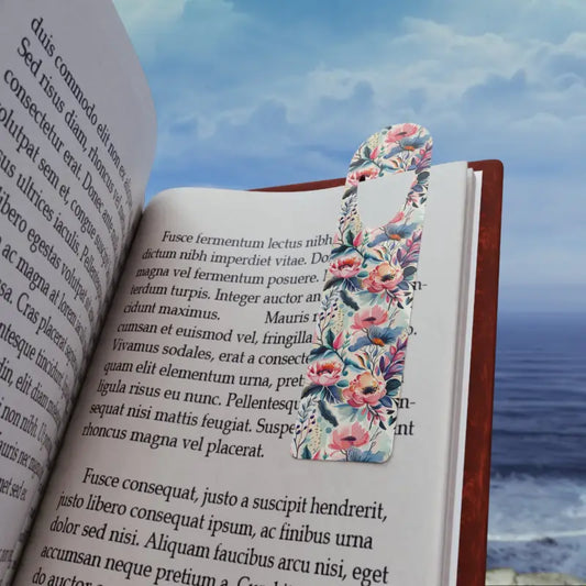 Floral Aluminum Bookmark for Enthusiastic Book Lovers - one Size / White Accessories