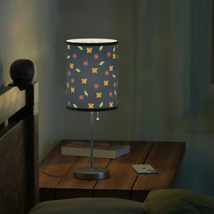 Floral Steel Lamp Base - Blue Mood Lighting Decor - Dipaliz - Lamps