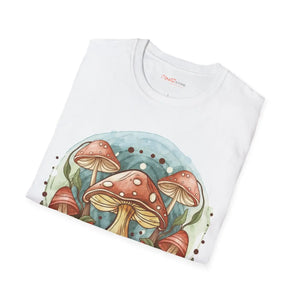 Enchanting Forest Fungi Softstyle t Shirt - Woodland Cotton - Dipaliz - T-shirts