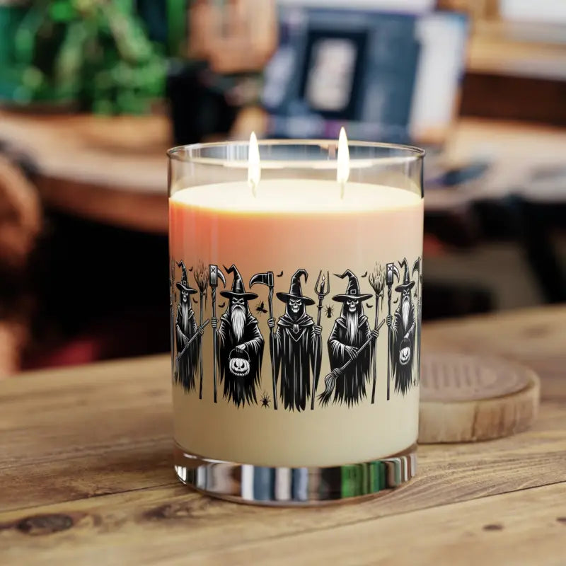 Enchanting Halloween Skeleton Scented Candle for Cozy Vibes - one Size / Minted Lavender and Sage Home Decor