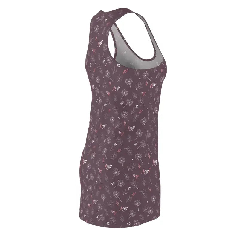 Captivating Mauve Racerback Dress: Whimsical Style Awaits! - Dresses