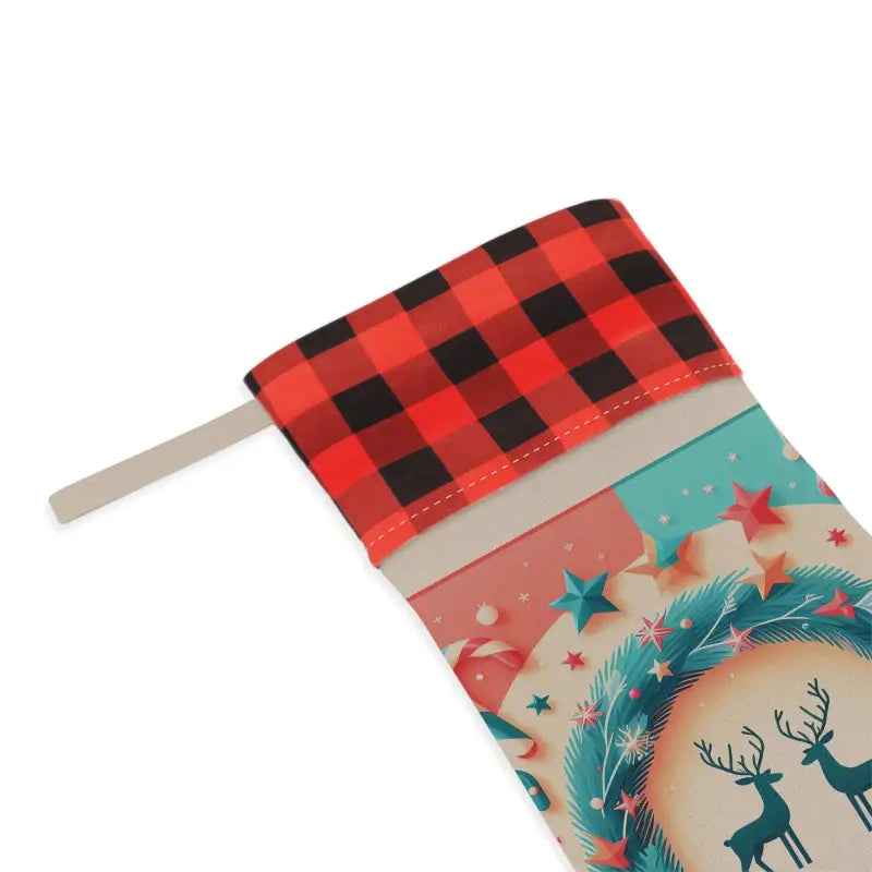 Enchanting Reindeer Christmas Stocking for Festive Magic - Home Decor