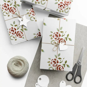 Gift Wrap Papers Bold Rose Fashion Design by Dipaliz - 30’’ x 20’’ / Satin - Wrapping Paper