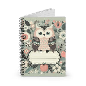 Enchanting Owl Spiral Notebook - Magical Creative Journal - Dipaliz - one Size - Journals