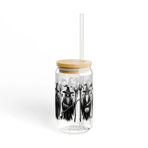 Enchanting Warlock Sipper Glass with Gasket-push Bamboo Lid - Dipaliz - Tumblers