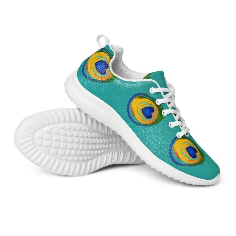 Stride Boldly in Peacock Feather Athletic Shoes - 5