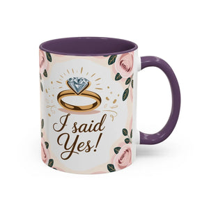 Vibrant Engagement Announcement Coffee Mug - Celebrate Love - Dipaliz - Mugs