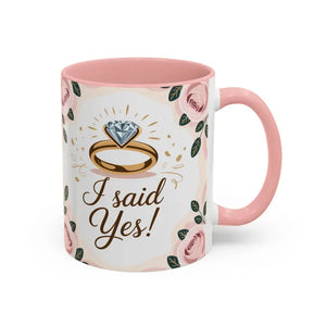 Engagement Announcement Coffee Mug - Celebrate Love - Dipaliz - Mugs