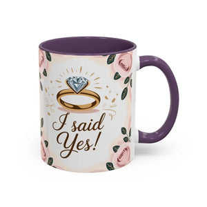 Engagement Announcement Coffee Mug - Celebrate Love - Dipaliz - Mugs