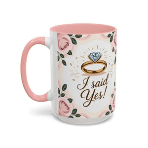 Engagement Announcement Coffee Mug - Celebrate Love - Dipaliz - Mugs