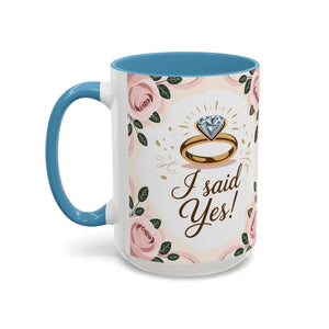 Engagement Announcement Coffee Mug - Celebrate Love - Dipaliz - Mugs