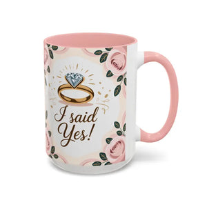Engagement Announcement Coffee Mug - Celebrate Love - Dipaliz - Mugs
