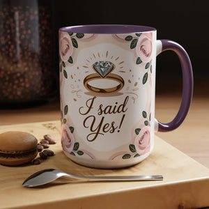 Engagement Announcement Coffee Mug - Celebrate Love - Dipaliz - Mugs