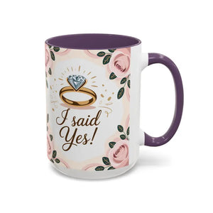 Engagement Announcement Coffee Mug - Celebrate Love - Dipaliz - Mugs