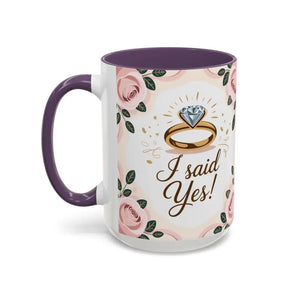 Engagement Announcement Coffee Mug - Celebrate Love - Dipaliz - Mugs