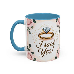 Engagement Announcement Coffee Mug - Celebrate Love - Dipaliz - Mugs