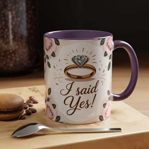 Engagement Announcement Coffee Mug - Celebrate Love - Dipaliz - Mugs