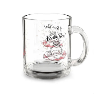 Sparkling Engagement Glass Mug - Celebrate Love - Dipaliz - 10oz - Mugs