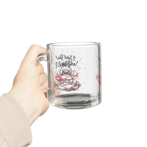 Sparkling Engagement Glass Mug - Celebrate Love - Dipaliz - 10oz - Mugs