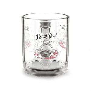 Sparkling Engagement Glass Mug - Celebrate Love - Dipaliz - 10oz - Mugs