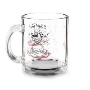 Sparkling Engagement Glass Mug - Celebrate Love - Dipaliz - Mugs