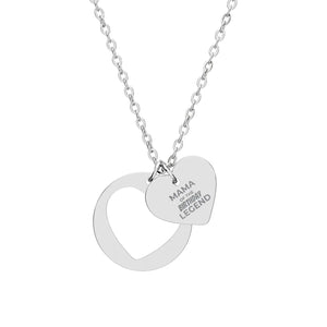 Personalized Heart Cutout Necklace - Birthday Legend - Dipaliz - Necklaces