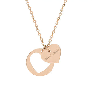 Custom Heart Cutout Necklace - Everyday Elegance - Dipaliz - Necklaces