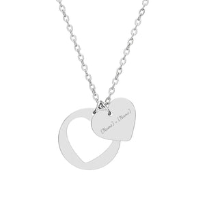 Custom Heart Cutout Necklace - Everyday Elegance - Dipaliz - Necklaces