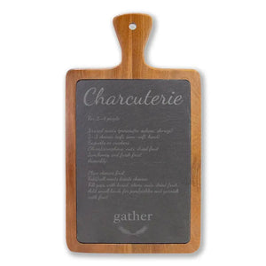 Slate Serving Surface - Removable Mountain Cool Style - Dipaliz - Acacia / 13 1/4’’ x 7’’ - Cutting Boards